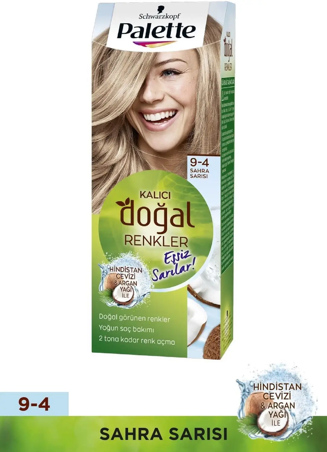Palette Natural Doğal Renkler Saç Boyası 9-4 Sahra Sarısı