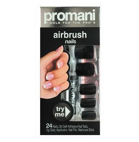 Promani Takma Tırnak Kiti Siyah Pr-5002
