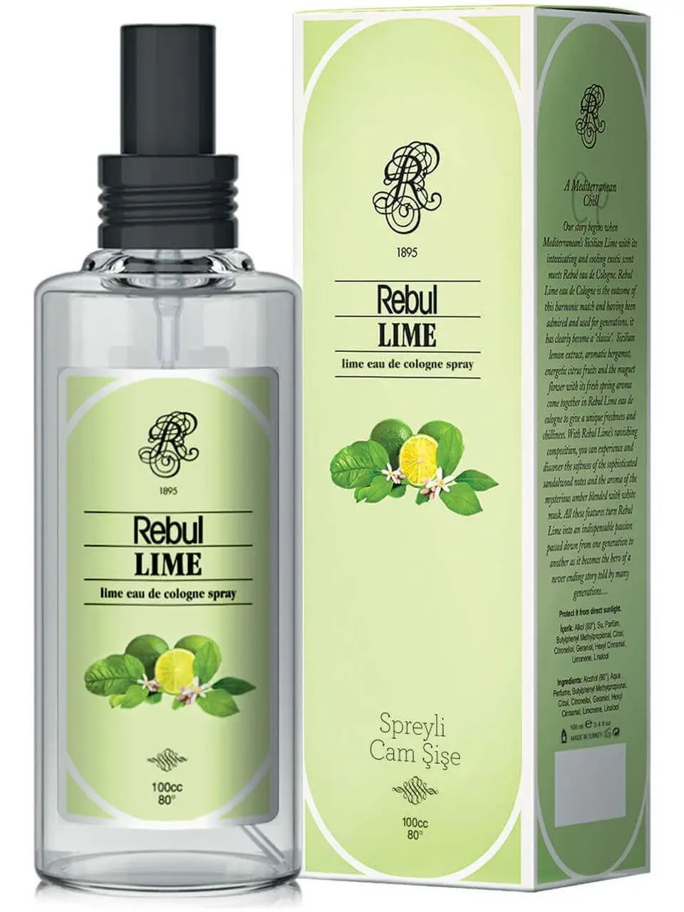 Rebul Lıme Limon Kolonya Pvc Sprey 125 Ml