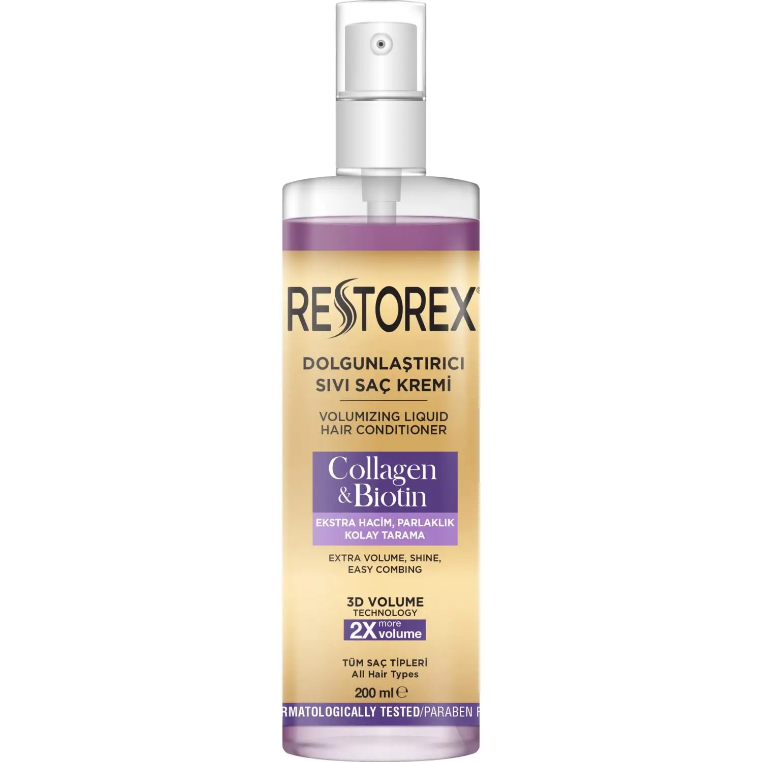 Restorex Sıvı Saç Kremi Collagen Biotin 200 Ml