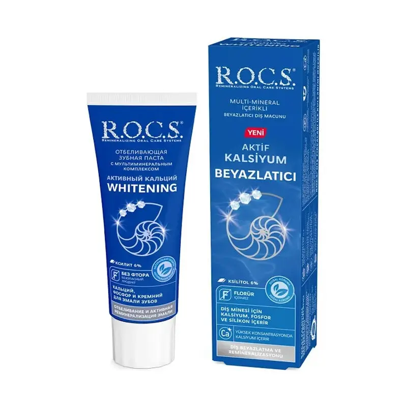 Rocs Actıve Calcıum Beyazlatıcı Diş Macunu 75 Ml