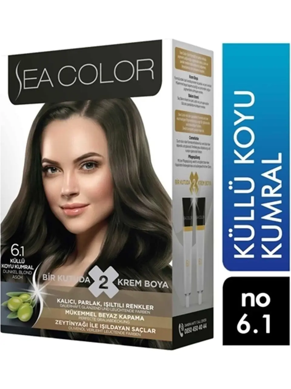 Sea Color Saç Boyası 6/1 Küllü Koyu Kumral