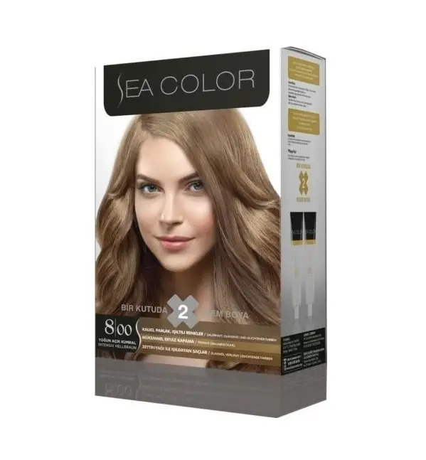 Sea Color Saç Boyası 8/00 Yoğun Açık Kumral