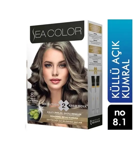 Sea Color Saç Boyası 8/1 Küllü Açık Kumral