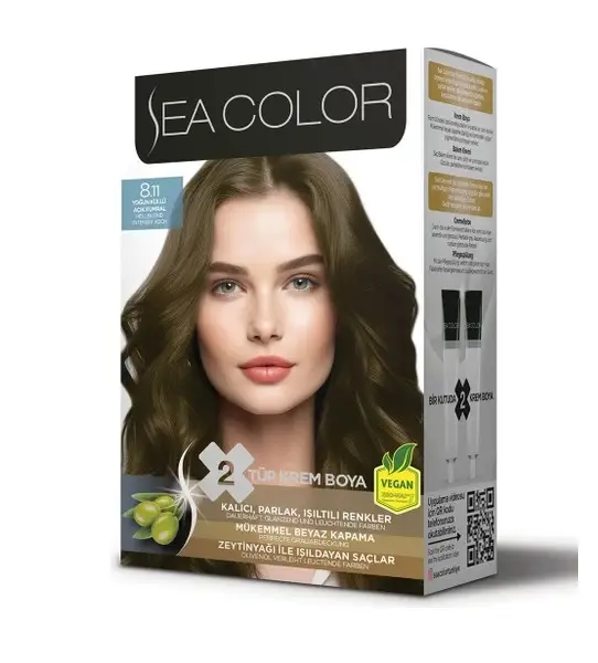 Sea Color Saç Boyası 8/11 Yoğun Küllü Açık Kumral