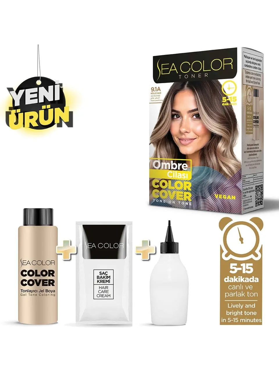 Sea Color Saç Boyası 9/1 A Küllü Sarı