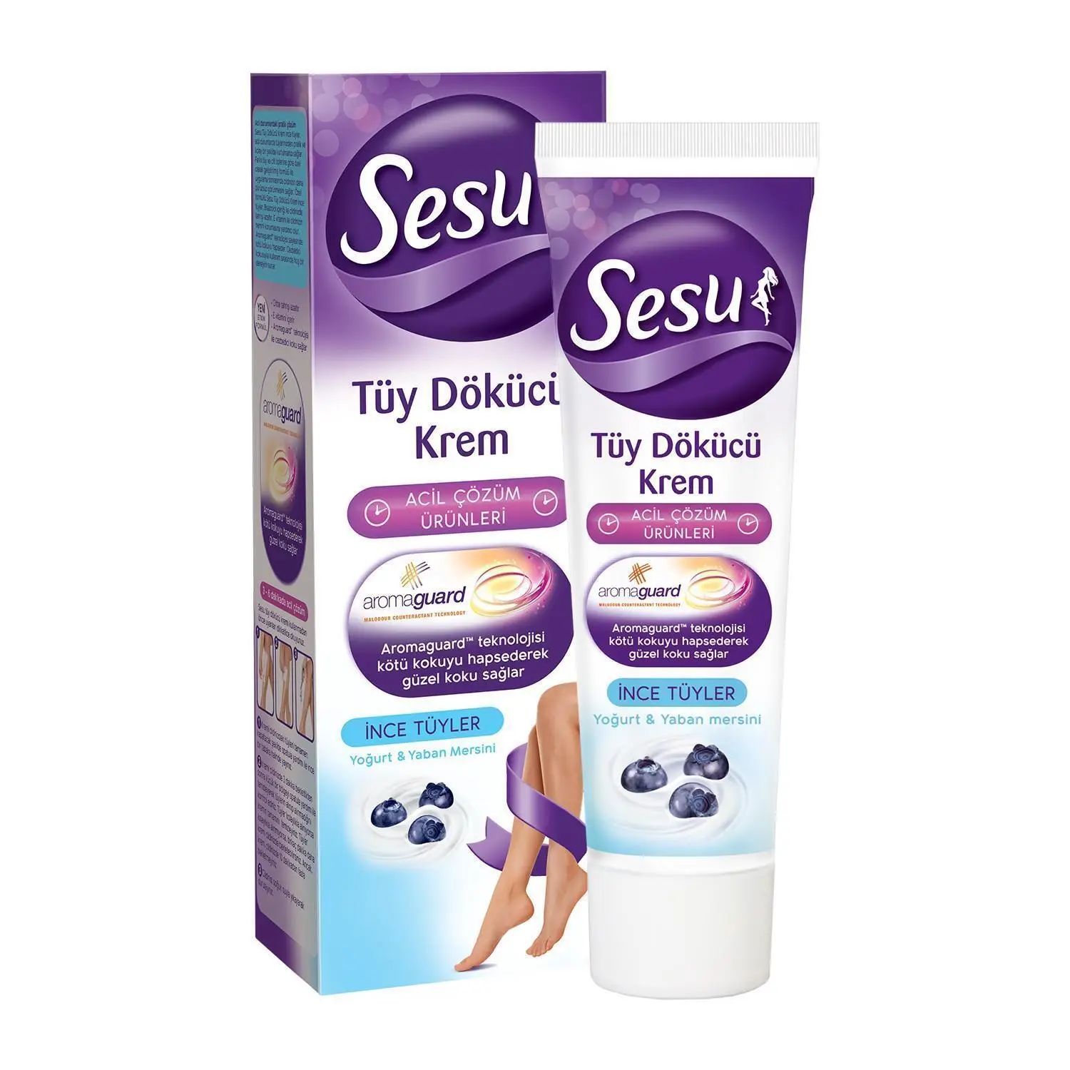 Sesu Tüy Dökücü Krem İnce Tüyler 100 Ml