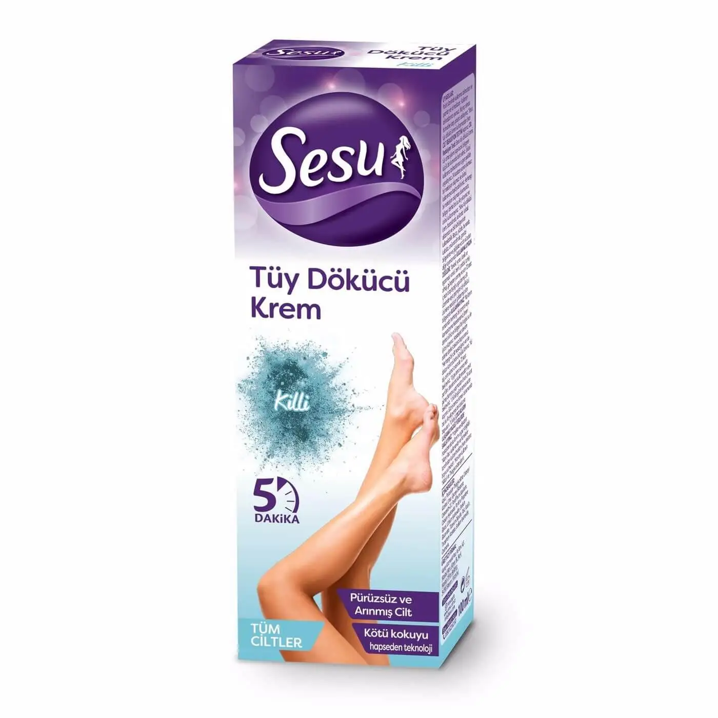 Sesu Tüy Dökücü Krem Killi Tüm Ciltler 100 Ml
