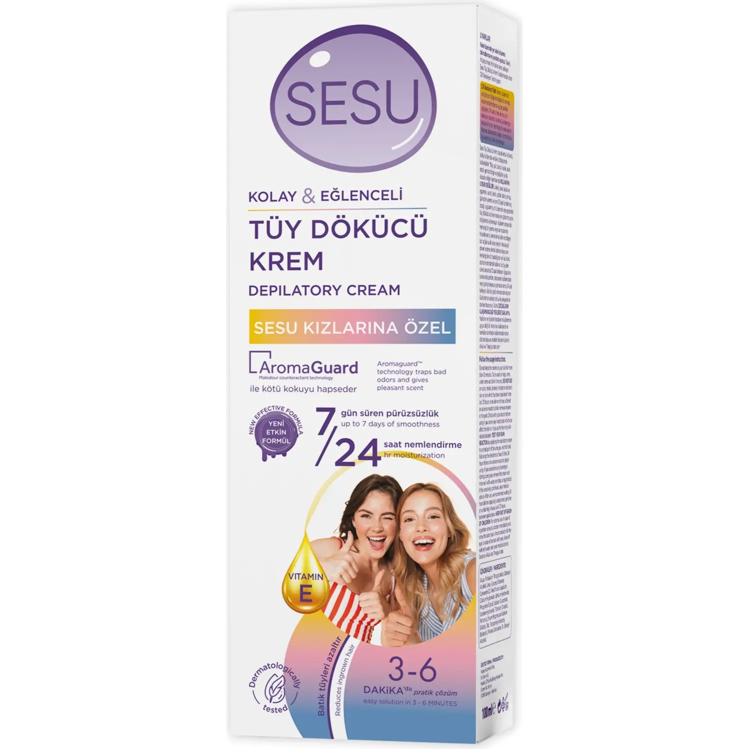 Sesu Tüy Dökücü Krem Kolay Eğlenceli 100 Ml