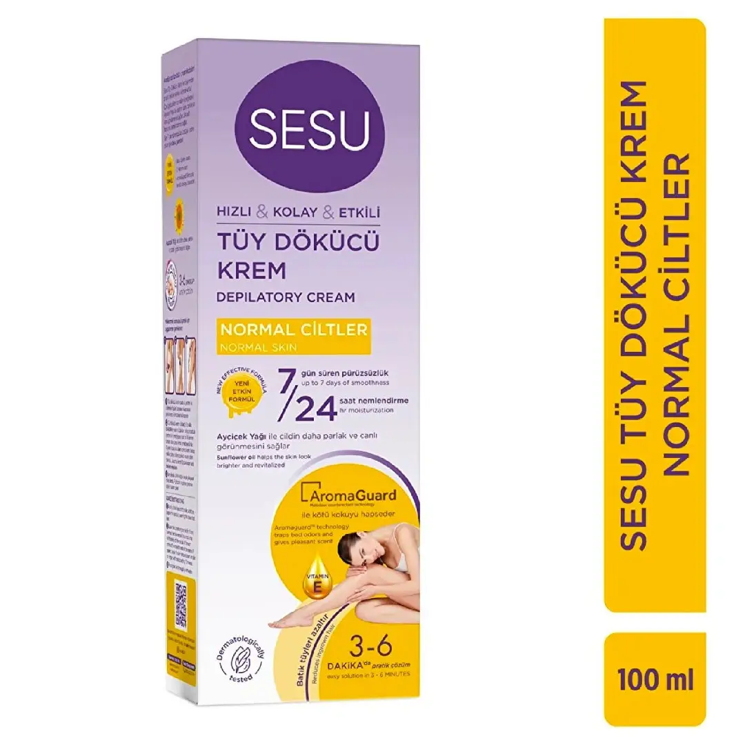 Sesu Tüy Dökücü Krem Normal Ciltler 100 Ml