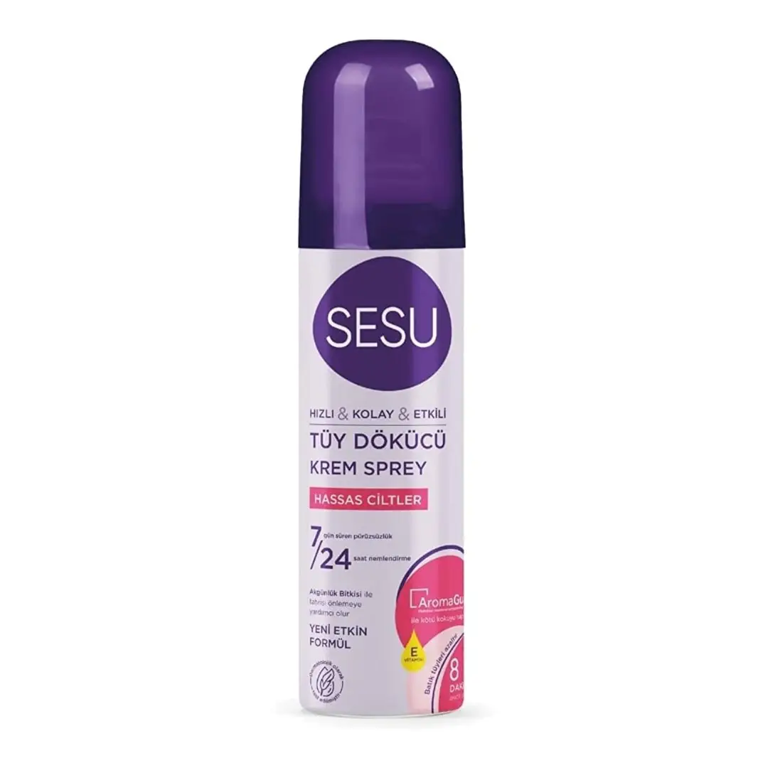 Sesu Tüy Dökücü Sprey Hassas Tüyler İçin 150 Ml