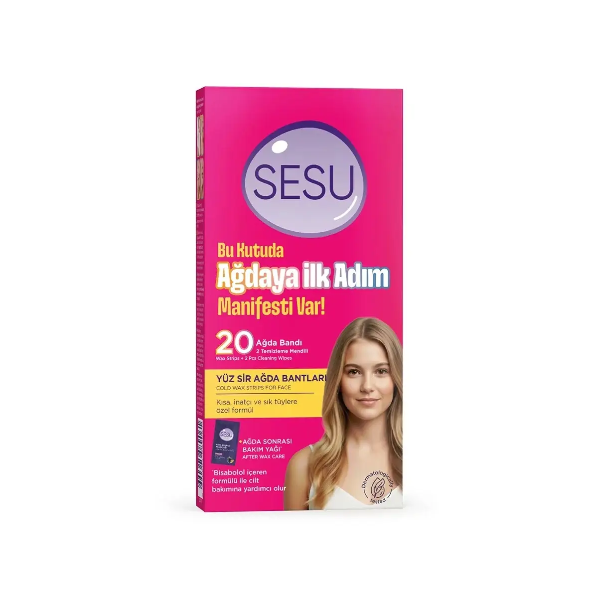 Sesu Yüz Sir Ağda Bantları İlk Adım Yüz 20 Li