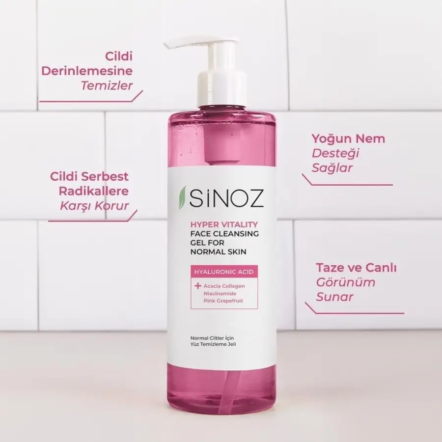 Sinoz Yüz Temizleme Jeli Hyaluronıc Acıd Normal Cilt 400 Ml