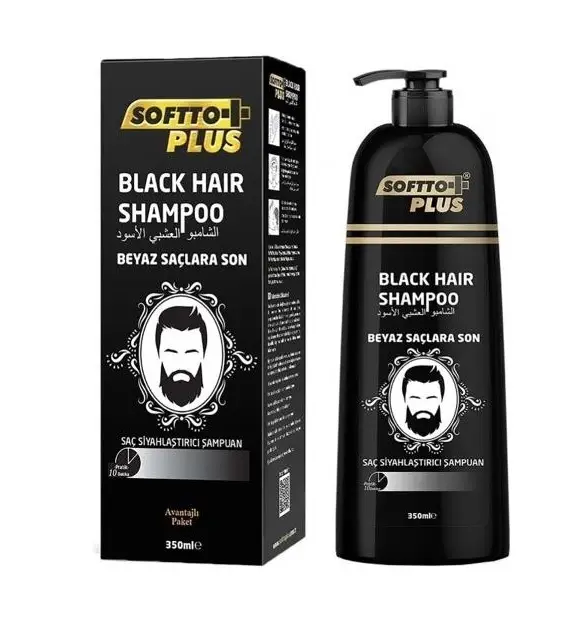Softto Plus Şampuan Brown Haır Saç Siyahlaştırıcı Siyah 350 Ml