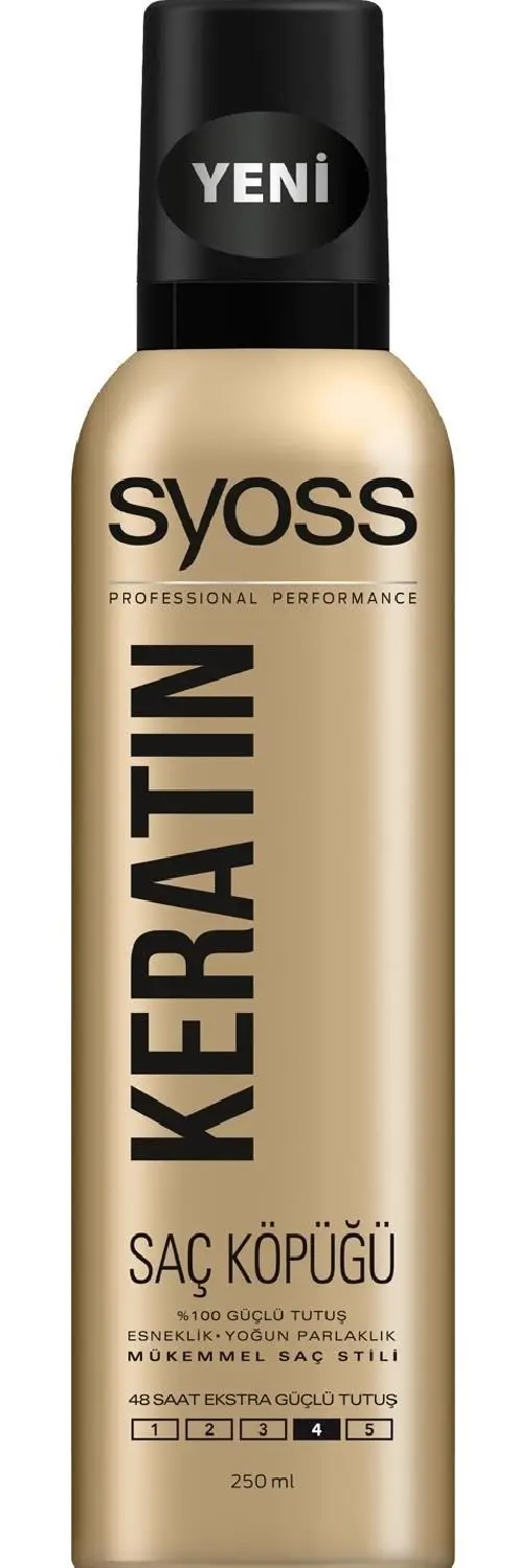 Syoss Saç Köpüğü Keratın Güçlü Tutuş 250 Ml