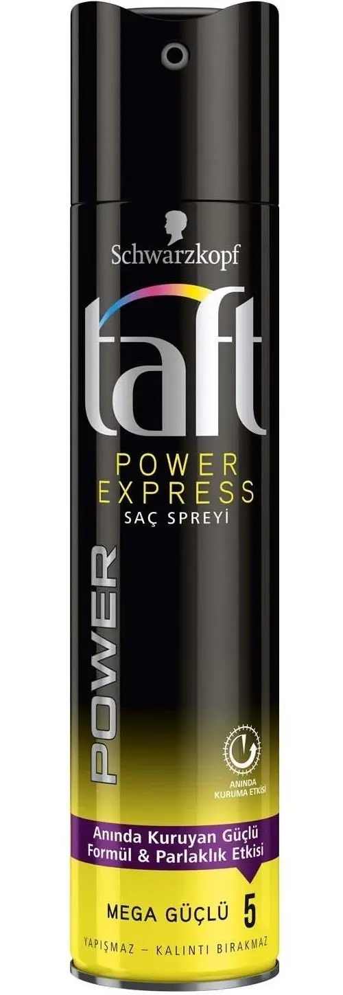 Taft Sprey Power Express Anında Kuruyan Mega Güçlü Tutuş 250 Ml