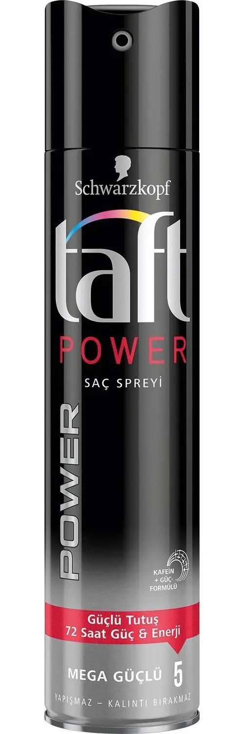 Taft Sprey Power Kafein Mega Güçlü Tutuş 250 Ml